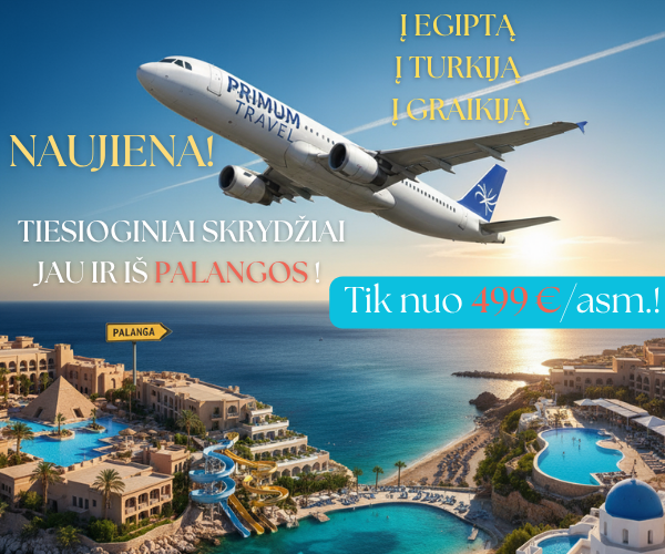 Naujiena skrydziai is Palangos